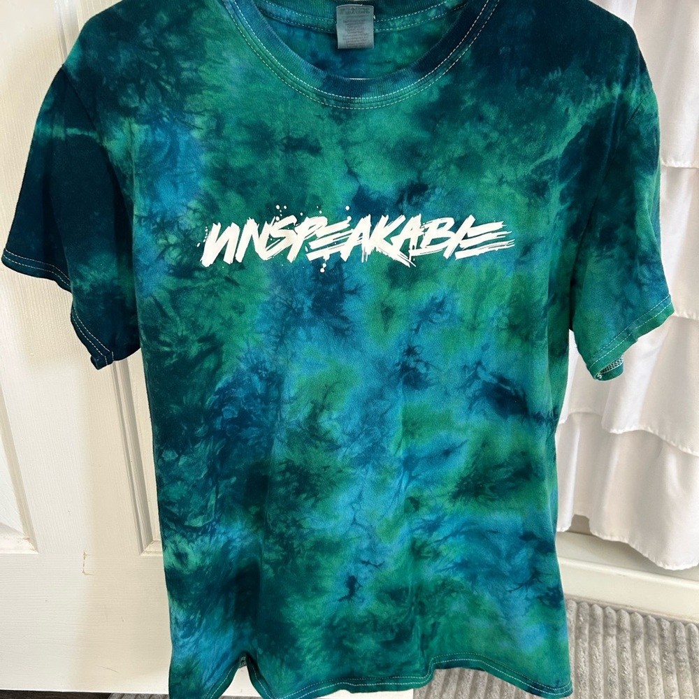 Unspeakable Tie-Dye T-Shirt - Blue and Green